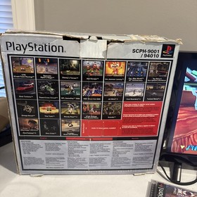 Sony PlayStation 1 PS1 Original Console System Bundle W/ Games Controller