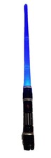 Light Up Saber Blue Expandable LED Light Sword with FX Sound Cosplay TESTED