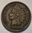 #1 Nicer Low Mintage "very fine" 1899 Indian Head Cent