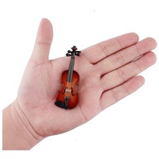 Mini Violin Model Home Decoration - Dollhouse Accessory