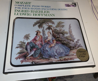 Mozart Complete Piano Works For Four Hands Ludwig Hoffmann 1978 SEALED Rare!