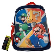 Mochila grande Nintendo Super Mario Bros 17" para niños Luigi Mario