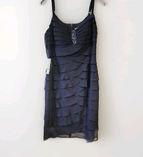 Eliza J  Shutter Dress  Navy  Size 12