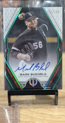 2021 Topps Tribute Tribute Autographs Mark Buehrle White Sox Green #TA-MB /99