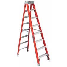Louisville Fs1508 8 Ft Fiberglass Stepladder, 300 Lb Capacity