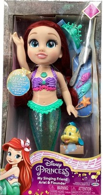 Disney Princess My Singing Friend Ariel & Flounder New In Package Tested & Works