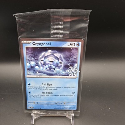 Pokémon TCG Cryogonal 047/191 SSP Snowflake Stamped Holiday Promo Karte Sealed