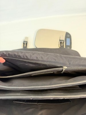 Vintage Coach 5810 Leather Briefcase Laptop Messenger Black Strap