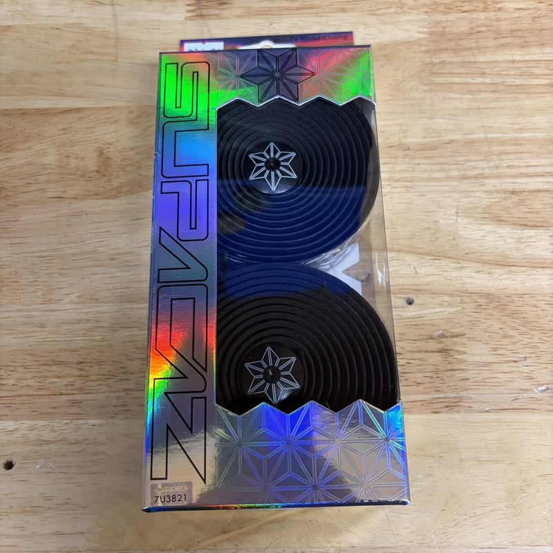 Supacaz Super Sticky Kush Bar Tape, Star Fade, Black And White