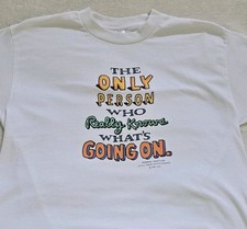 Vintage Shoebox Greetings Hallmark Humor Shirt L Made in USA, Single Stitch Tee
