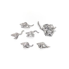 Warhammer Fantasy - Skaven - Clan Moulder Pack Master w. Giant Rats - Metal