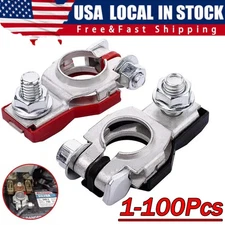 Battery Terminal Connector Top Post Positive Negative Heavy Duty Universal Lot