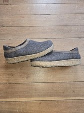 HAFLINGER Grizzly GZH Felt Clog Mule Charcoal Size 37 Or 6.5 New No Box