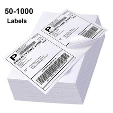Half Sheet Shipping Labels 8.5x5.5 Self Adhesive 2 Per Sheet Blank Labels 2-UP