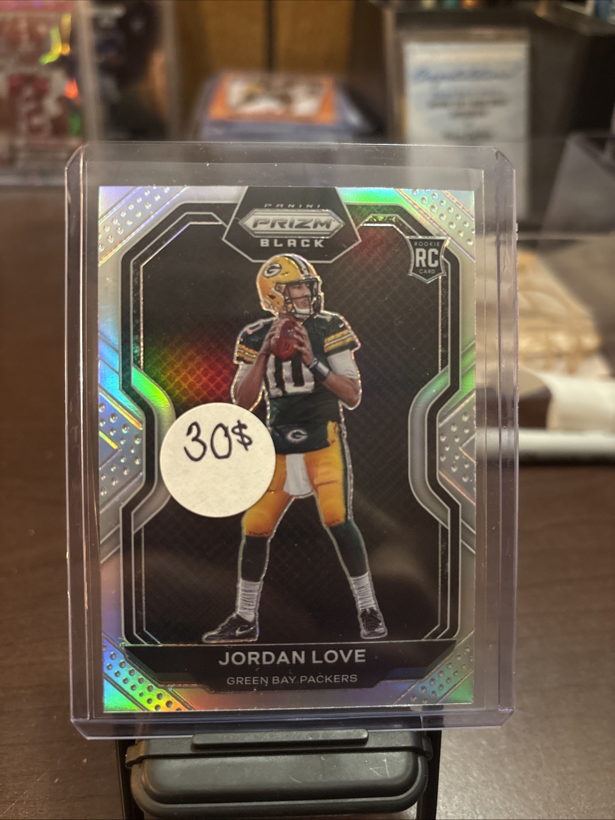 2020 Panini Chronicles Prizm Black Jordan Love Rookie Silver Prizm RC Packers