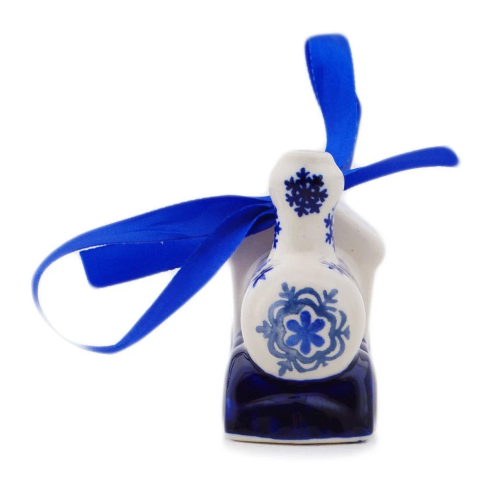 Manufaktura Polish Pottery Christmas Ball Ornament Train - Thumbnail 4
