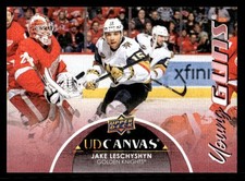 Jake Leschyshyn 2021-22 Upper Deck Young Guns UD Canvas #C218 Knights ESE QTY