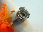 Classic Oval Cut Prasiolite Ring 925 Silver Engagement Ring Promise Ring