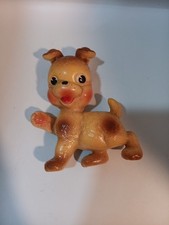 Vintage USSR 1960s Soviet Puppy Toy Celluloid / Soft Plastic Rattle
