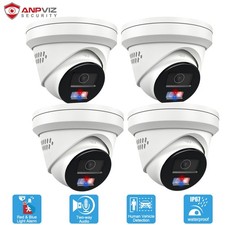 Anpviz 4x 8mp Poe Ip Camera Outdoor Strobe Red Blue Light Human Vehicle Detec Anpviz 4x 8mp Poe Ip Camera Outdoor Strobe Red Blue Light Human Vehicle Detec