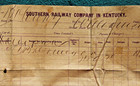 1903 Southern Railway of Kentucky WayBill Williamstown KY Railroad Freight Train — photo 4