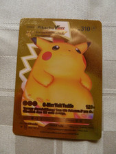 Pokemon Tcg Gold Foil Fan Art Pikachu Vmax 044/185