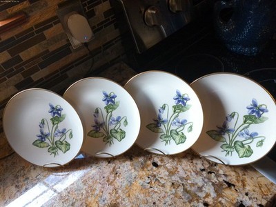 Rare 4 Vintage Gladding McBean/Franciscan Olympia  8 1/8'' Salad Plates