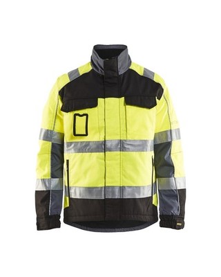 BLAKLÄDER  HighVis Winter Arbeitsjacke HighVis gelb/schwarz