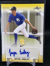 2017 Leaf Perfect Game National Showcase Yellow 22/25 Jayce Easley #BA-JE1 Auto