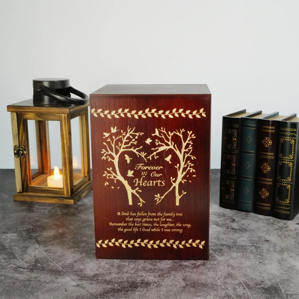 Urna de cremación de madera grande para cenizas humanas adulto 200 lb - Mejor oferta - Árbol Foto 4 de 4