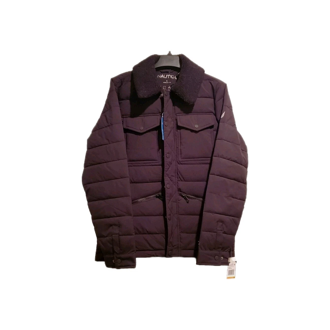 Nautica Performance Puffer Jacket Men's Size S Black NWT V224473E