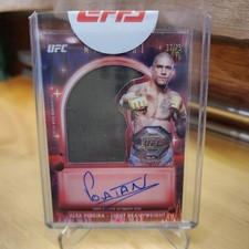 2025 Topps Midnight Ufc Relic Autograph Alex Pereira /75 'Topps Sealed'