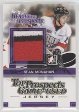 2013 ITG Heroes and Prospects Gold Jersey /10 Sean Monahan #TPM-18 Rookie RC 0c3