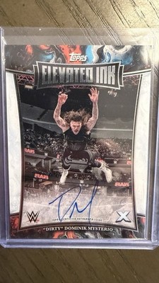Topps 2025 Exalted WWE Elevated Ink Autograph ''Dirty'' Dominik Mysterio Card