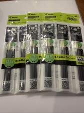 PILOT FRIXION ERASABLE BALL POINT GEL PEN REFILL Black 0.5mm Extra Fine 27stick