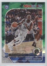 2019 Panini NBA Hoops Premium Stock Green Cracked Ice Prizm Marial Shayok 0ji0