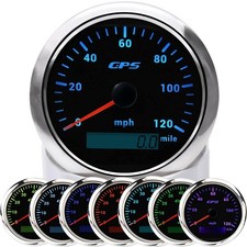 85mm Waterproof Gps Speedometer 120mph Digital Gauge For Motorcycle Car Boat Us