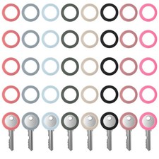 40 PCS Colored Key Covers Caps, 8 Colors Soft Silicone Key Identifier Coding ...