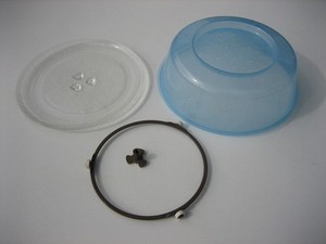 Drehteller Mikrowelle Ø 24,5 cm Teller Mitnehmer rollen und Mikrowellen Deckel