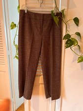 Brown CITY DKNY Vintage Women's Pants Tweed Lined PERFECT, Fashion Color Size 8