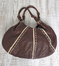 Radley Brown Leather Handbag Shoulder Bag Soft Pebbled Leather Lined Coin Purse