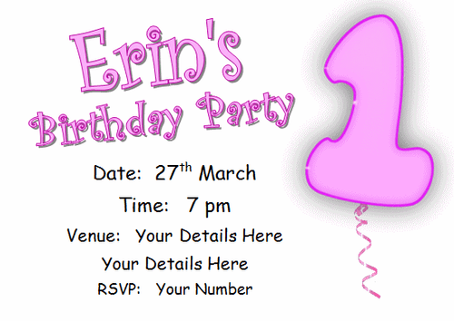 10 Personalised INVITATIONS, girls birthday party invite pink AGE8 cards eight - Picture 2 of 13