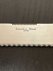 Stainless Japan Steel Bread Duel Edged Knife Wood Handle 7 3/4" Blade — photo 4