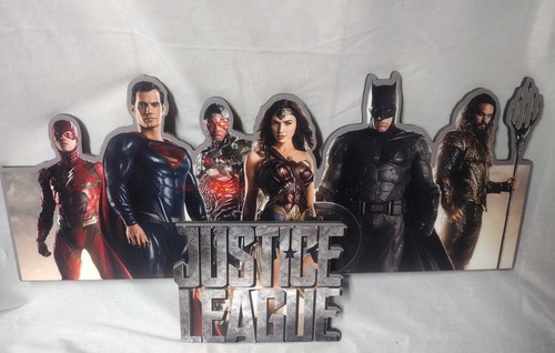 Justice League DC Comics Holz hängende Wanddeko Plakette Batman Wonder Woman