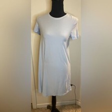 Pink Rose Vintage Light Blue Short Sleeve Dress Size small  Knee Length