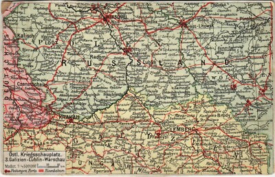 PC CPA BOSNIA, RUSLAND MAP, (b23781)