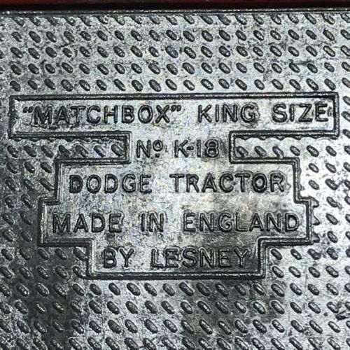Lesney Matchbox King Size Articulated Horse Van K-18 1969 Red/Tan England W/Box - Picture 9 of 17