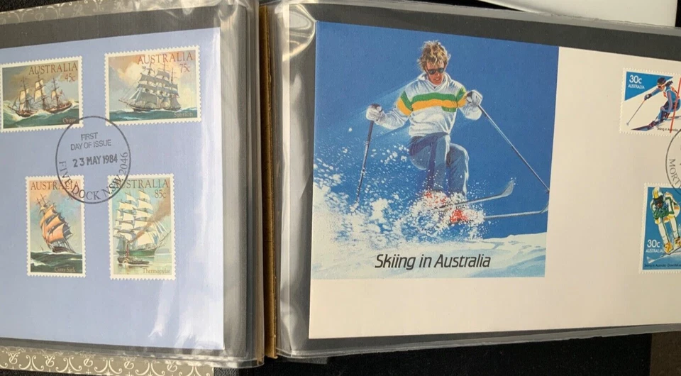 Australia  Comm/FDC Collection 100 covers 1984 to 1987 in album job lot sale - Image 2 of 4