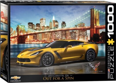 2015 Corvette Z06 Out for a Spin 1000 Piece Jigsaw Puzzle Eurographics New