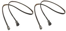 2 x 12" 3-Pin Computer Case Fan Male to Female Extension Adapter Cable Sleeved